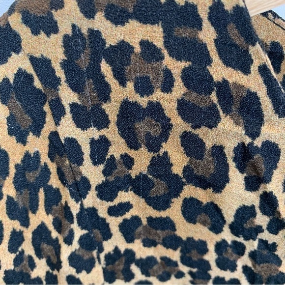 Three Dots Cheetah Animal Print 3/4 Sleeve Boat Neck Sheath Dress sz Small - Picture 6 of 9